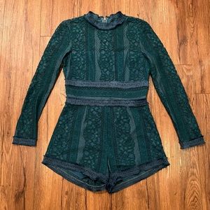 Saylor Lafayette Lace Romper